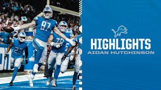 Aidan Hutchinson Season Highlights [upl. by Atteloiv]