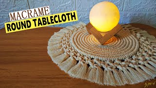 Macrame Round Tablecloth Tutorial  Table Mat  Big Coasters Macrame [upl. by Malachy439]