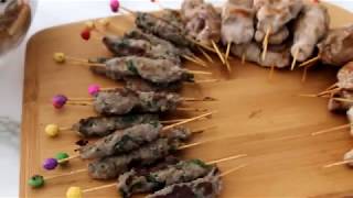 Apéritifs salés  mini brochettes [upl. by Leasim]