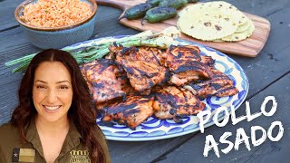 Grilled Mexicanstyle Pollo Asado Chicken  SO GOOD [upl. by Radmen]