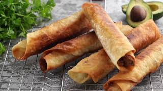 Classic Fried Ground Beef Taquitos [upl. by Edgar]