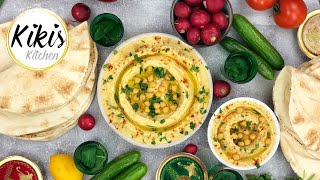 Original HUMMUS Rezept  Kichererbsenpaste mit Tahine  Hummus Bi Tahina  Hommus  vegan [upl. by Corine332]