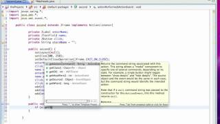 Java GUI Lesson 4  JButton and ActionListener [upl. by Maddeu390]