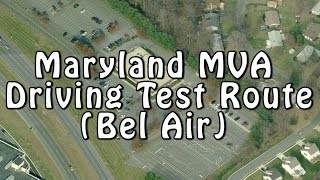 Maryland MVA Driving Test Route Bel Air [upl. by Esteban]