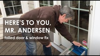 Andersen Patio Door Repair  How I fixed it myself [upl. by Joann]