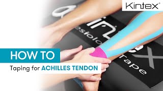 HOW TO  Kinesiology taping for achilles tendon [upl. by Lime333]