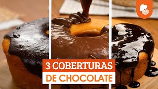 3 coberturas de chocolate â€” Receitas TudoGostoso [upl. by Olihs]