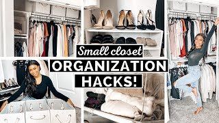 10 Small Closet Organization Hacks That Will TRANSFORM Your Space [upl. by Enej]