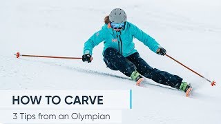 HOW TO CARVE  Ski better with these 3 TIPS [upl. by Mohl]