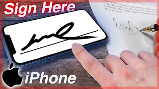 How To Sign Documents With The iPhone and How To Sign PDF On iPhone [upl. by Colet547]