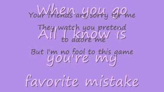 Sheryl Crow Youre My Favorite Mistakelyrics [upl. by Celestyn]