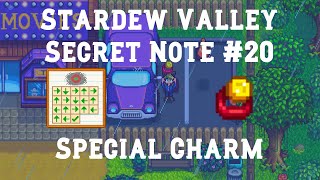 Secret Note 20  Special Charm  Stardew Valley 13 [upl. by Aiciram]