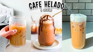 HAZ EL MEJOR CAFE HELADO 8 RECETAS FACILES Tutoriales Belen [upl. by Roanna]