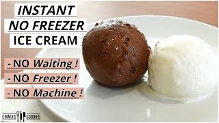 5 Minute INSTANT NO FREEZER Ice Cream  NO WAITING Easy Vanilla amp Chocolate Ice Cream Recipe [upl. by Tolmach]