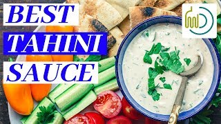 BEST Authentic Tahini Sauce Recipe [upl. by Ahtimat]