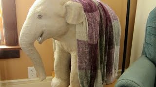 Paper Mache Baby Elephant Sculpture  How to Make It [upl. by Eddana]