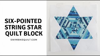 Summer Sampler 10th Anniversary Make the Six Pointed String Star Quilt Block free pattern [upl. by Natalia]