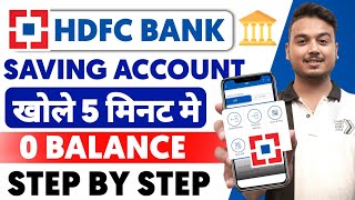 HDFC Zero Balance Account Opening Online  HDFC Bank Account Opening Online  HDFC Bank Account​ [upl. by Airtal]