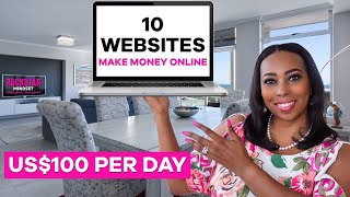 10 TRUSTED WEBSITES To Make At least US100 PER DAY Online In 2023 [upl. by Gildas5]