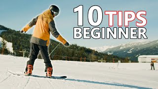 10 Beginner Snowboard Tips  First Day [upl. by Eserahc]