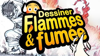 Comment DESSINER le FEU et la fumée en MANGA [upl. by Slohcin]