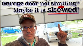 Be sure to check whether your garage door tracks are skewed if your door does not shut Find out how [upl. by Relyhs]