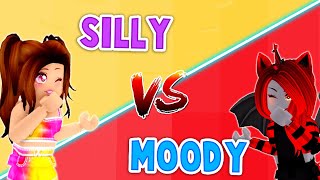 SILLY Vs MOODY In Tower Of Hell Roblox [upl. by Oigimer609]