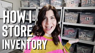 Inventory Storage amp Organization Tour  Online Resale Business [upl. by Nonek]