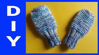 Baby  Handschuhe stricken • DIY  Julebuergerfee [upl. by Dorweiler]