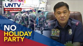 Holiday party sa PNP offices ipinagbawal ni PNP Chief Cascolan [upl. by Novahc]