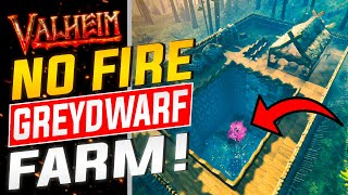 Valheim  UPDATED Greydwarf Auto Farm Build Guide  NO FIRE  AFK Infinite Stone amp Wood Farm [upl. by Templas]