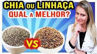 Chia ou Linhaça  O Que é Melhor para Dieta Qual é Mais Saudável [upl. by Yeoj]