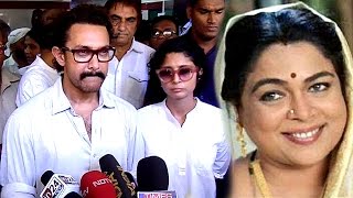 EMOTIONAL Aamir Khan CRIES Remembering Reema Lagoo [upl. by Ainezey]