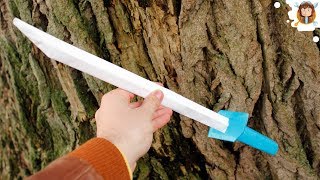 How to make a Paper Sword  Japanese Samurai Sword [upl. by Isolda757]