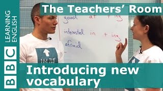 The Teachers Room Introducing new vocabulary [upl. by Henn]