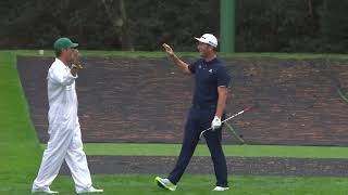 Jon Rahm skips to a holeinone on No 16  Masters Tuesday [upl. by Steinway78]