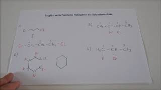 Die Nomenklatur der Halogenalkane nach IUPAC [upl. by Ner615]