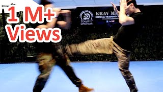 KRAV MAGA TRAINING • How to use Front Kicks in a real fight [upl. by Aseuqram577]