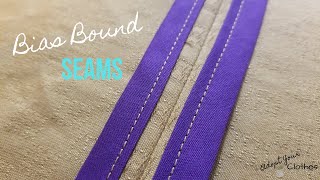 How to Sew a Bias Bound Seam [upl. by Attolrac787]