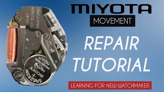 How To Service MIYOTA 2035 2033  2034  2036  2039 203A Movement Only Assemble and Disassemble [upl. by Hudgens]