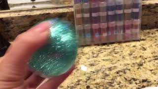 DIY Glitter Ornaments  Mop amp Glo Method [upl. by Casilde]