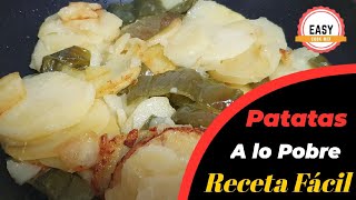 PATATAS A LO POBRE  RECETA FÁCIL RÁPIDA Y DELICIOSA [upl. by Stroup]