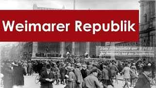 Weimarer Republik Zusammenfassung [upl. by Desai128]