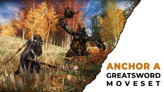 SKYRIM SE Anchor Greatsword Moveset MCO [upl. by Hayotal454]