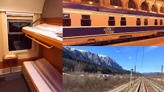 EuroNight Train Dacia Vienna  Bucharest in Romanian Sleeping Car [upl. by Dusza]