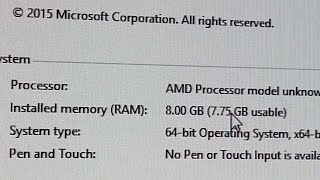 How to fix quotGB usablequot RAM problem under 64bit Windows set PCIE Graphics Card as default in BIOS [upl. by Ynnoj]