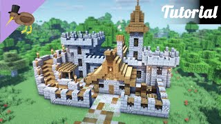 Minecraft How to Build a Small Castle  Survival Base Tutorial [upl. by Nosylla959]