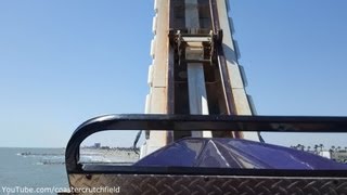 Cyclone HD POV Galveston Island Historic Pleasure Pier [upl. by Ainosal]