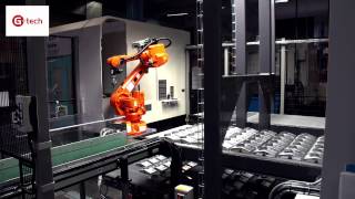 ABB Robotics  CNC Machine Tending [upl. by Oilejor]