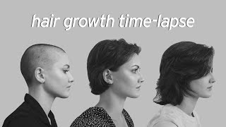 Hair Growth Timelapse  1 Year [upl. by Eirak811]